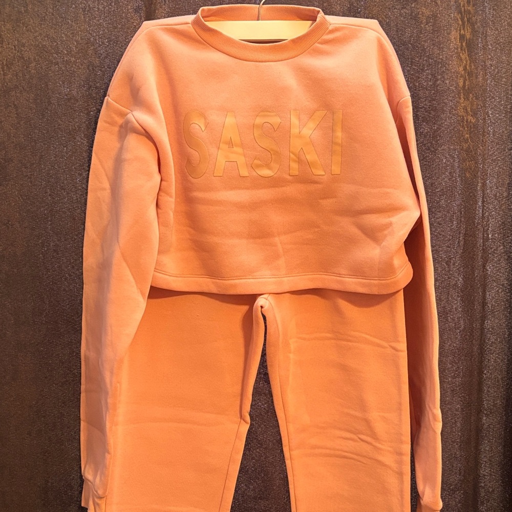 Saski Women's Pale Pink Pants & Joggers